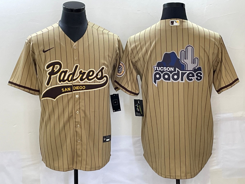 Men's San Diego Padres Tan Team Jersey Joint Edition